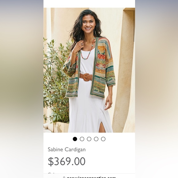 Peruvian Connection Sweaters - Peruvian Connection Multicolor Sabine Cardigan